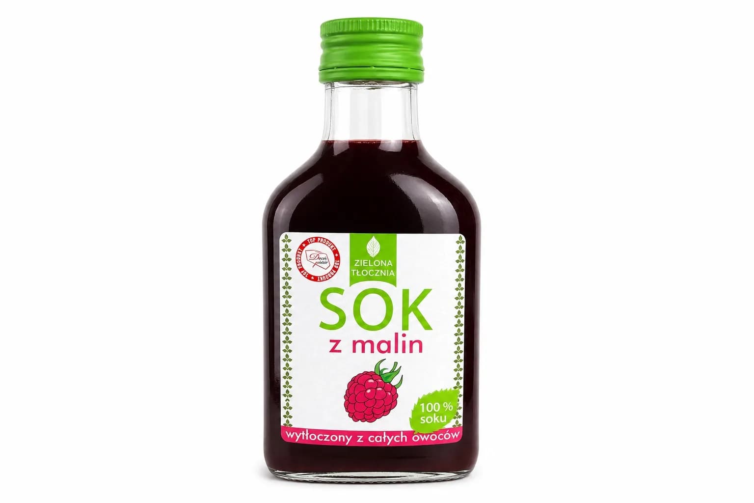 Sok z malin Zielona Tłocznia 200ml