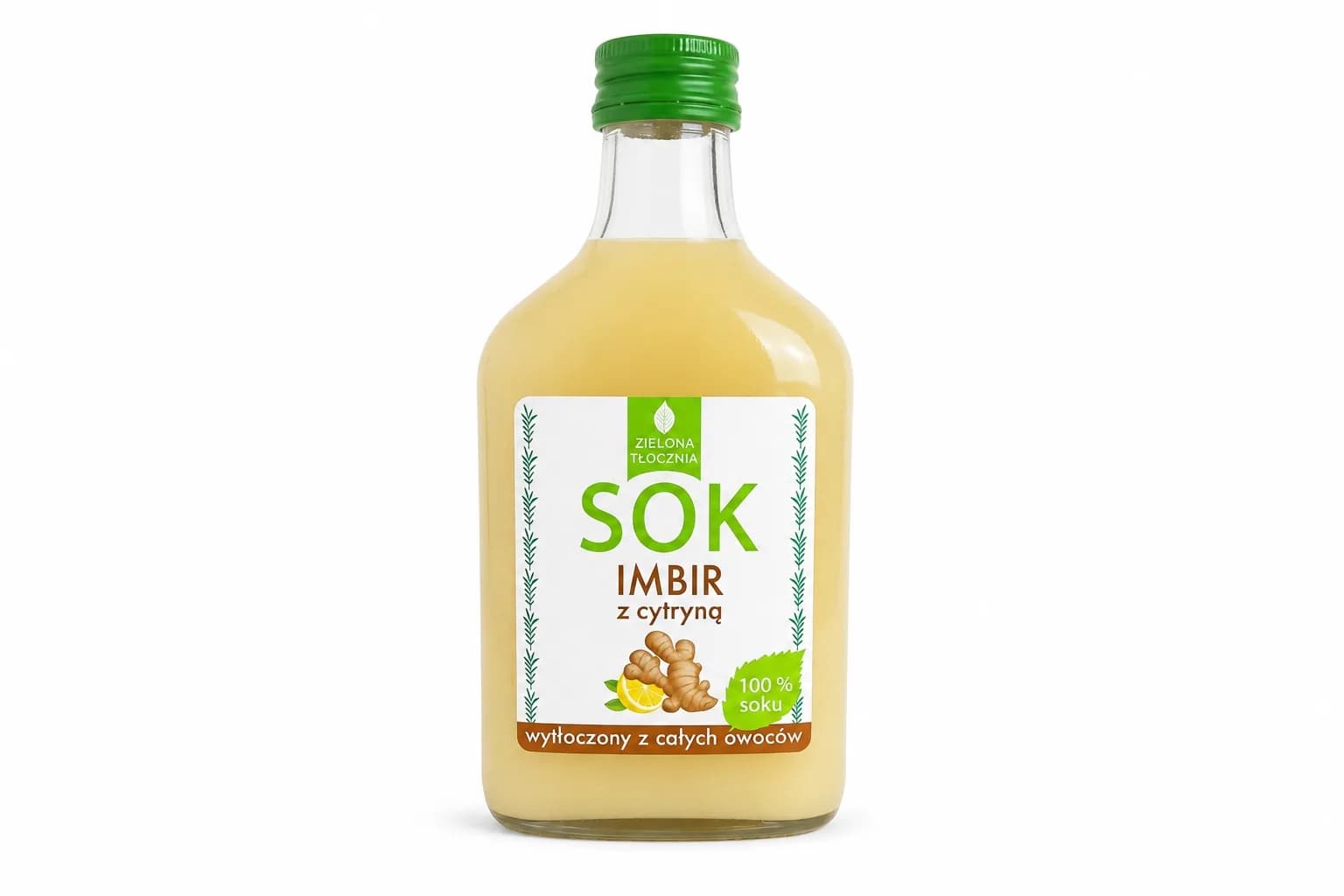 Sok imbir z cytryną Zielona Tłocznia 200ml