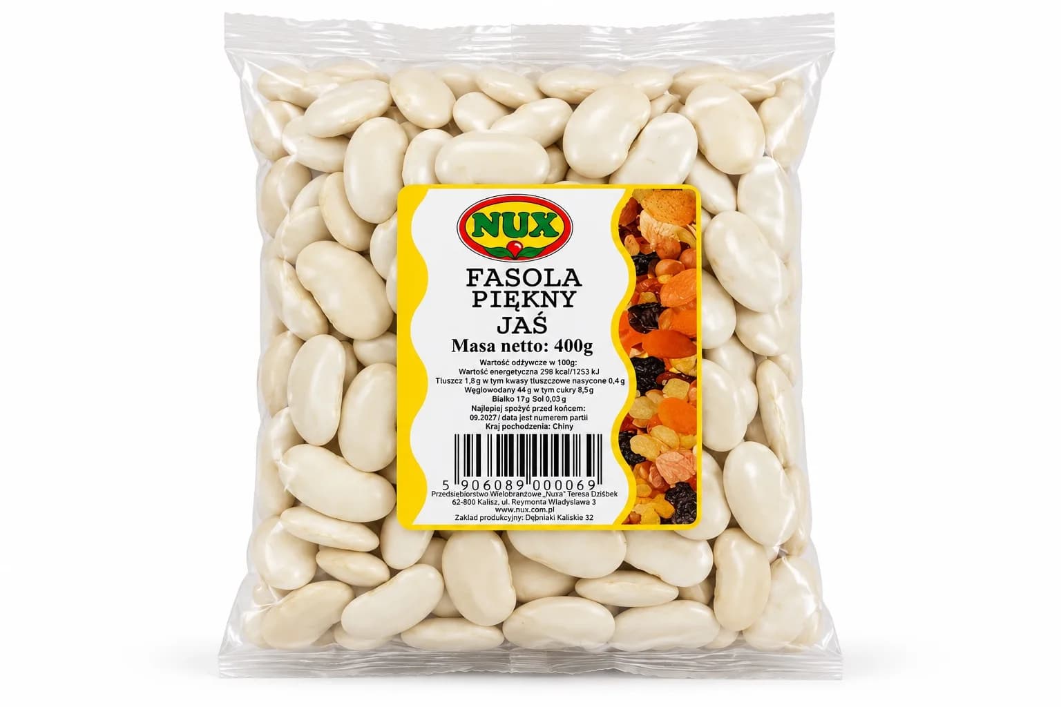Fasola Piękny Jaś NUX 400 g