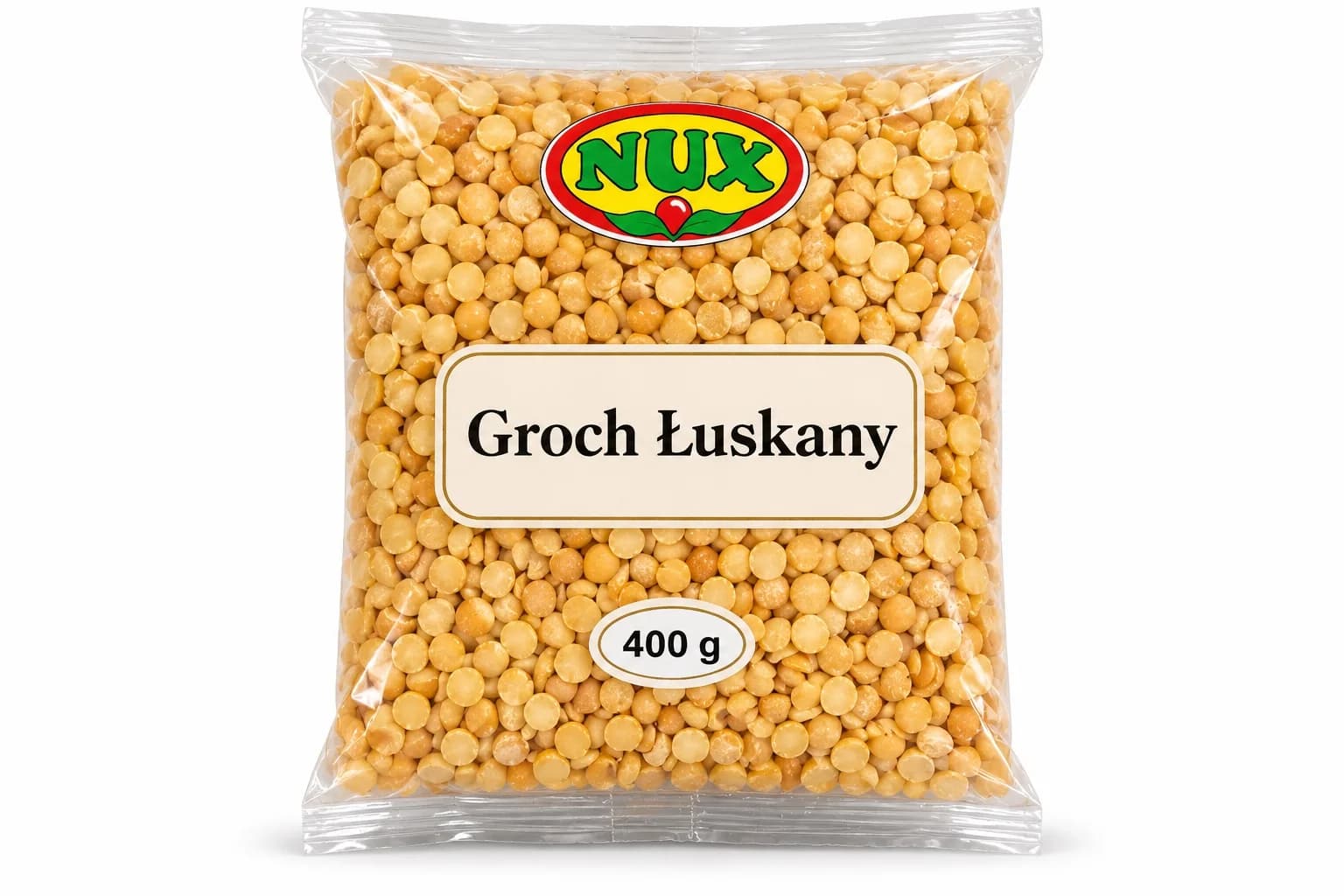 Groch łuskany połówki NUX 400 g